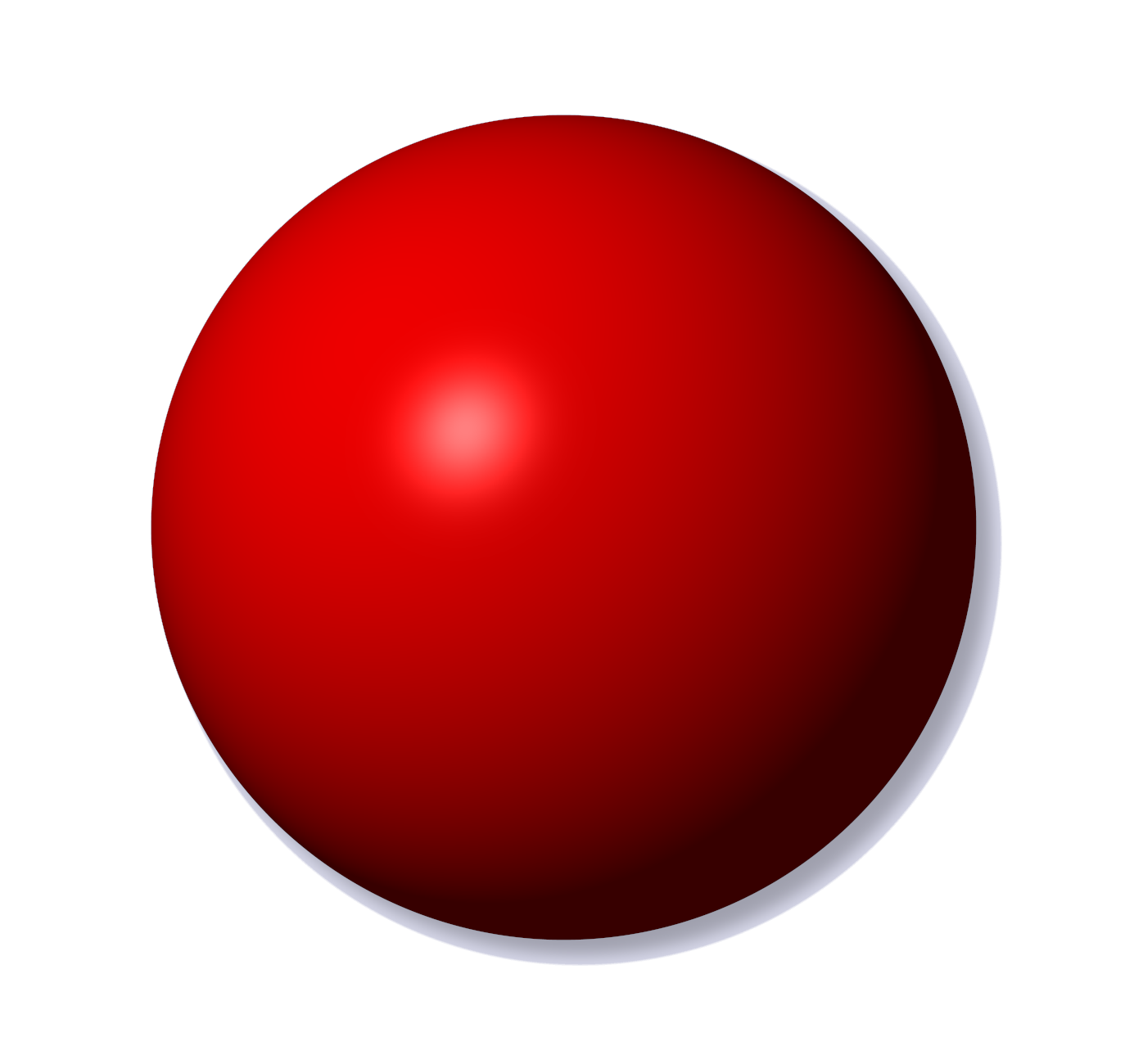 red dog ball